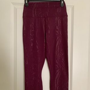 Dark burgundy/purple workout leggings, size m